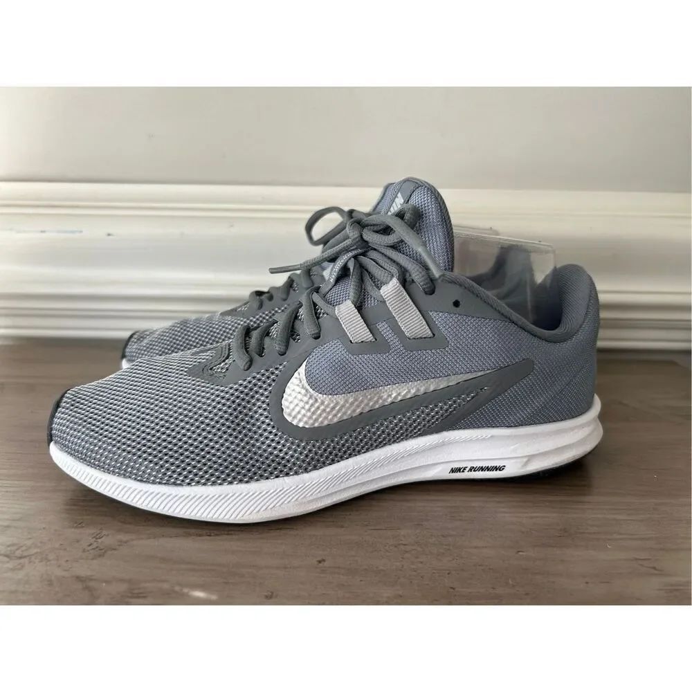 Nike Womens Size 8 Downshifter AR4947-001 Gray Running Shoes Sneakers